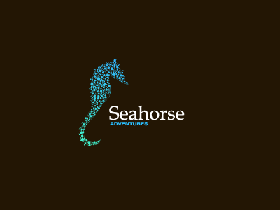 Seahorse adventure blue brand bubbles buy logo circles horse illustratio logo ocean profile sea seahorse water
