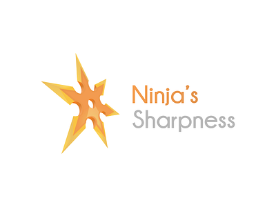 Ninja's Sharpness blade buy logo cut edgy iron logo logo for sale metal ninja sharp shuriken spin