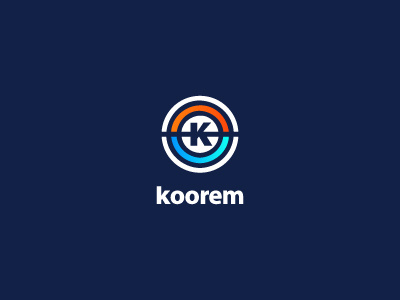 koorem v2 app blue background brand circle core k koorem logo net path soft web white