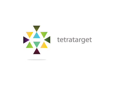 tetratarget abstract anghelaht brand colors four logo target tetra triangle