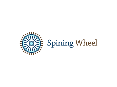 Spinning Wheel abstract blue brand brown casino circle graphic graphic design graphic mark icon logo raze roullette spin sun symbol target wheel