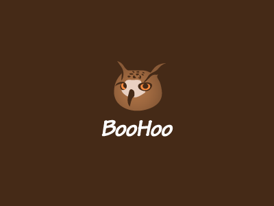 BooHoo animal aviary bird brand cmyk flight fly howl hunt hunter illustration illustrator logo moon night owl rgb vector