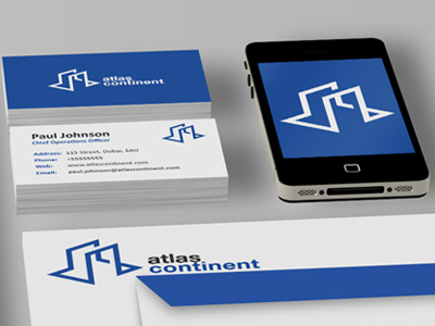 Corporate Identity for Atlas Continent abstract blue brand branding business business card cd cd cover corporate corporate identity cover design dimension envelope identity interior design letterhead logo maintenance mockup white