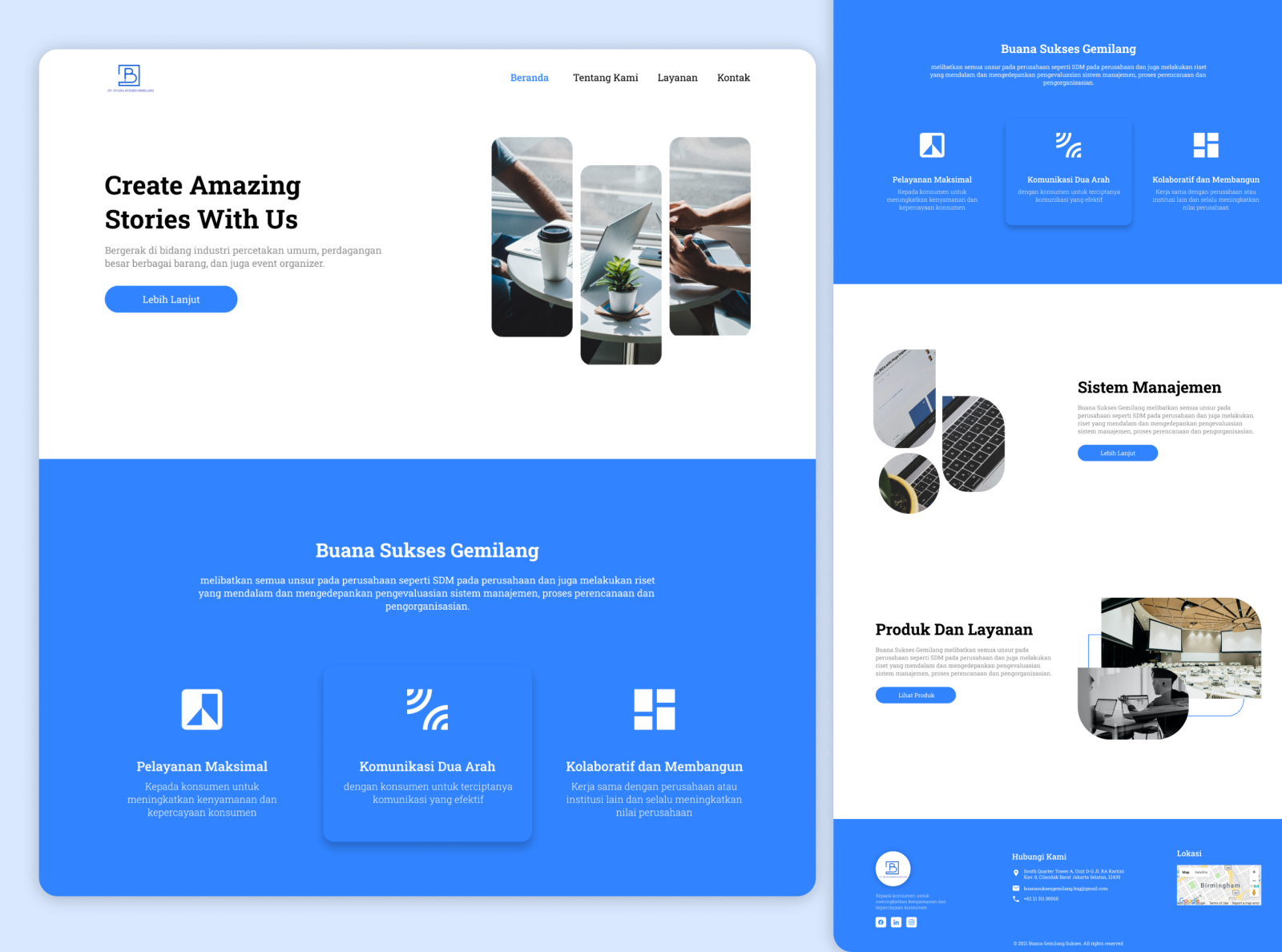 Landing Page - Event Organizer by Alif Faizal on Dribbble