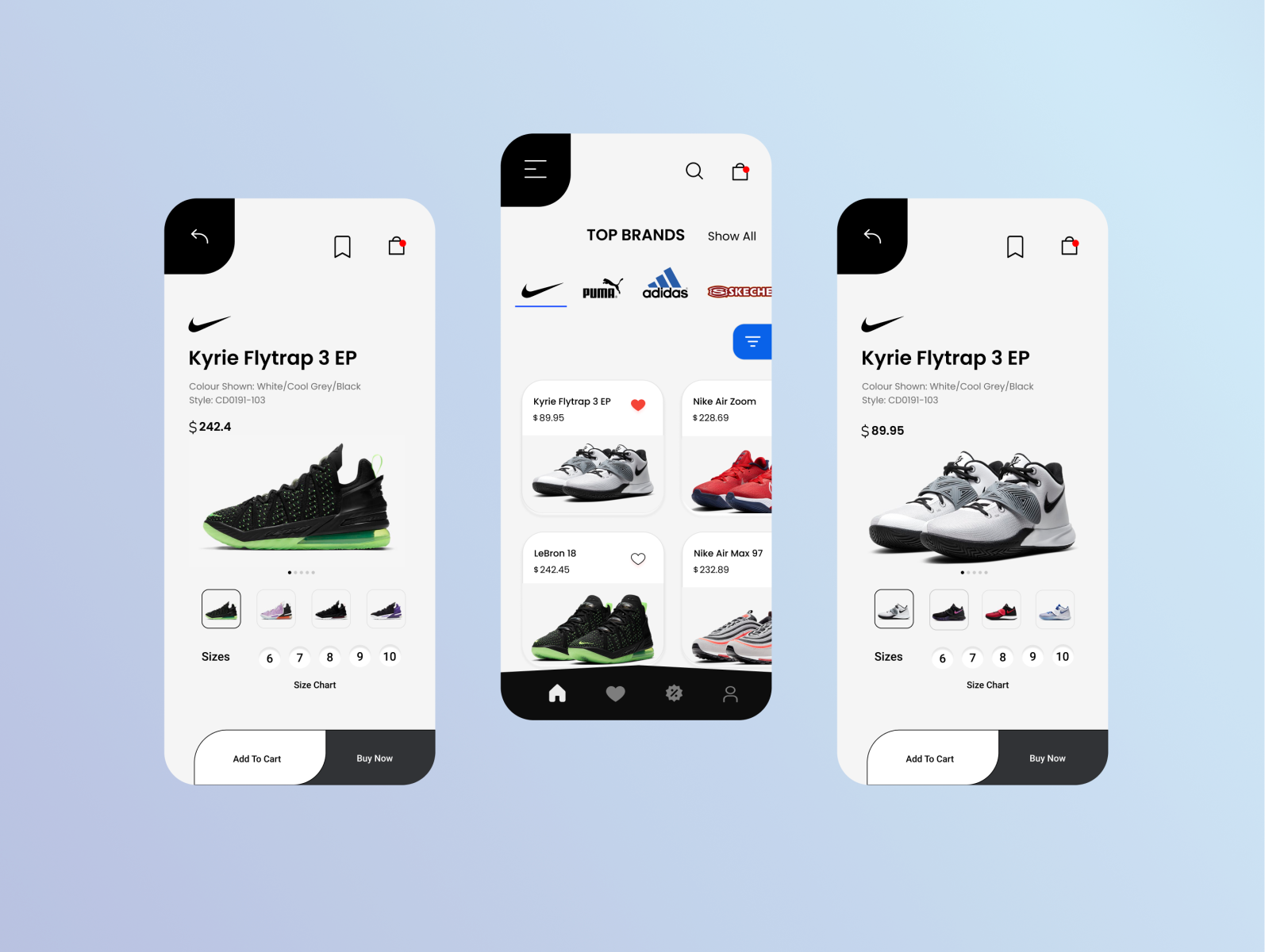 Shoe app by Samanway Bhaware on Dribbble