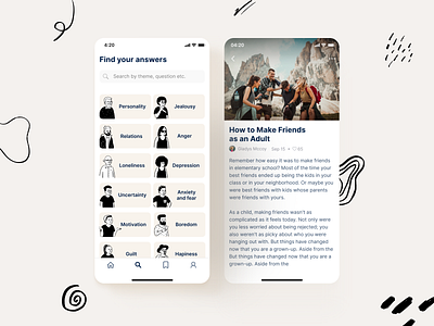 Mental health app concept app mental health mobile app mockup ui design uxdesign