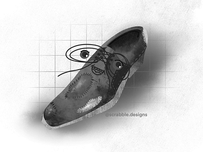 Shoe character design digitalart illustration inktober2020 procreate