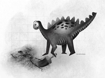 Dinosaur character design digitalart dinosaur illustration procreate