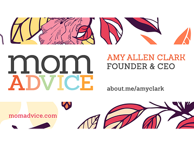 MomAdvice Business Card