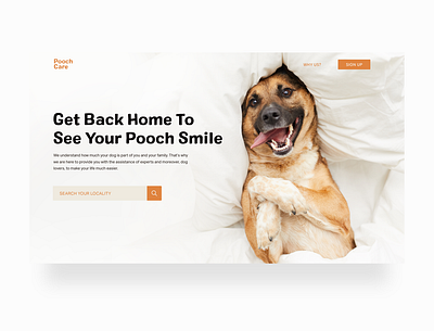 Book Your Dog Sitter animal care animals care design dog dogs pooch sitter training ui uidesign webdesign website