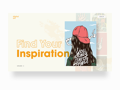 Find Inspiration for Digital Art adobe illustrator adobe photoshop adobe xd art artwork branding design digital art digital illustration digital painting inspiration ui uidesign webdesign website