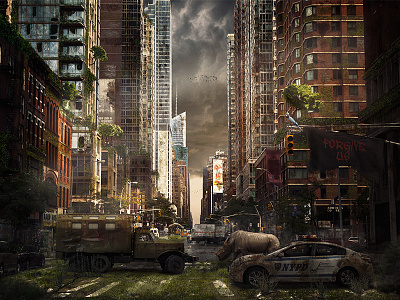 After The Humans | Matte Painting