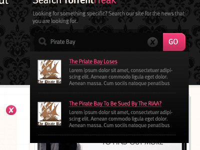 Search Area auto completion search ux