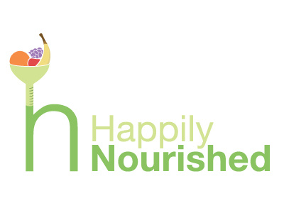 Happily Nourished - Concept 1 branding illustration logo design vector