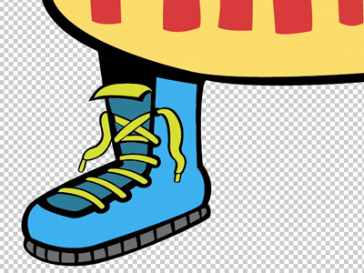 Hug Shoe character design illustration