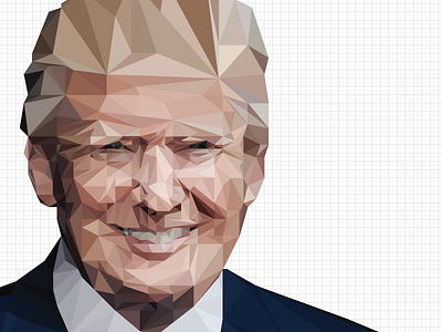 Trumpolygon illustration illustrator low poly polygons presidential trump