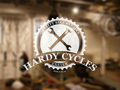 Hardy Cycles bike shop bikes cycling logo logo design