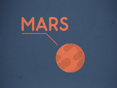 Mars mars planet retro space vector