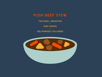 Posh Beef Stew animation flat menu vector