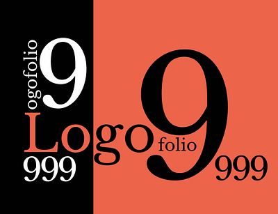 Cover for Logo Folio design logo typography