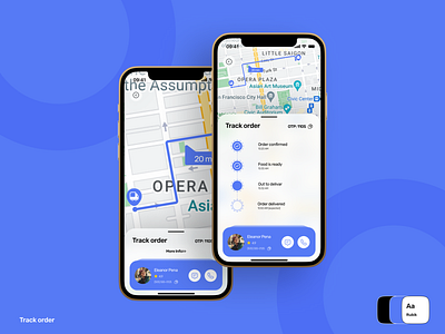 Order tracker app design foodordering onlinepackage order order tracking package tracker ui ui design ux ux design visualdesign