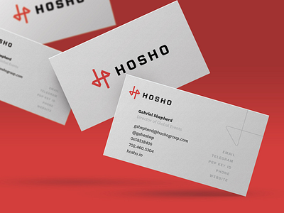 Hosho Branding & Business Cards blockchain branding business cards crypto style guide