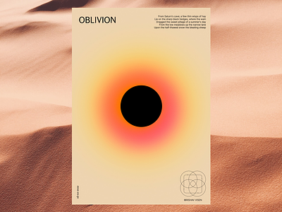 Poster Design | Oblivion adobe illustrator graphic design poster poster design