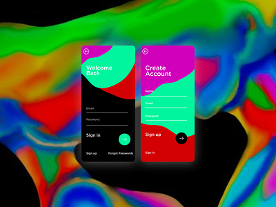 Login/Sign-up Screens app screen design ui ux