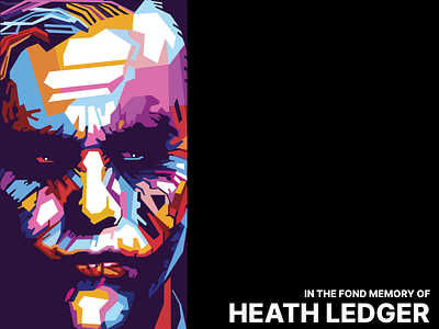 Joker | Heath Ledger Artwork adobe illustrator design graphic design illustration vector