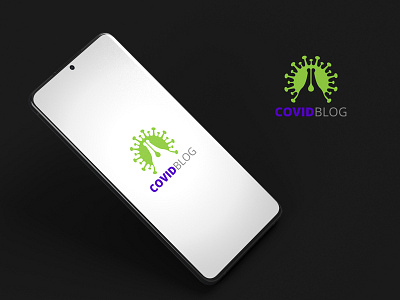 Covid Blog Logo apps blog corona logo medical news virus