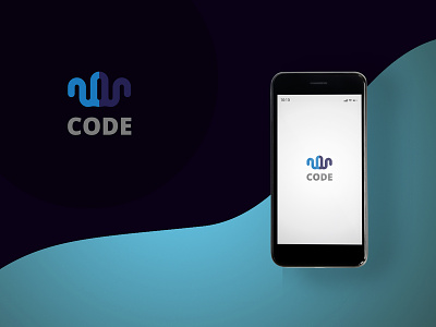Code Logo Brand apps letter line logo soft web wordpress
