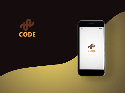 Code Logo Design apps code letter logo text