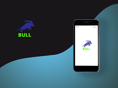 Bull Logo Design apps blue bull cow logos ox wild