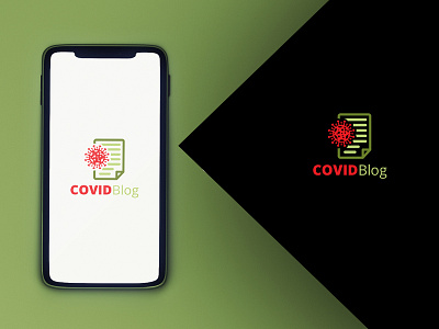 Covid Blog Logo Design apps corona covid covid 19 logo medical