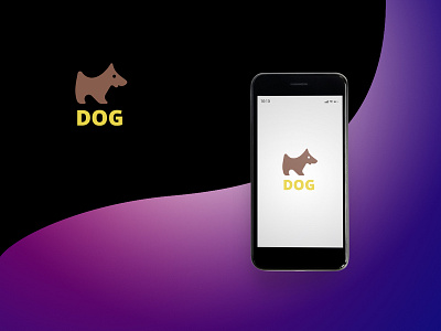 Dog Logo apps logo pet pet food pet shop wild