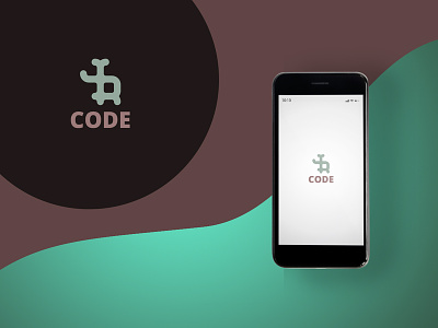 Code Logo abstract apps code design font letter logo wordpress