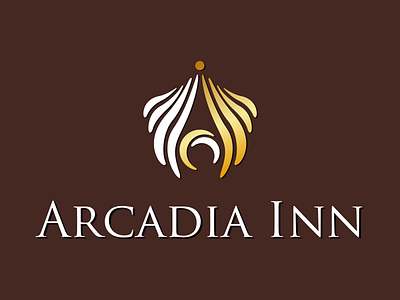 Arcadia Inn Logo brand branding hotel icon identity logo