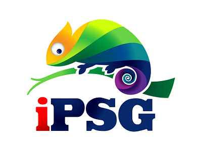 Ipsg Logo animal chameleon colors logo