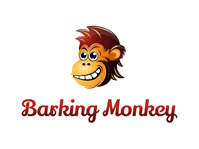 Barking Monkey Logo animal barking monk monkey
