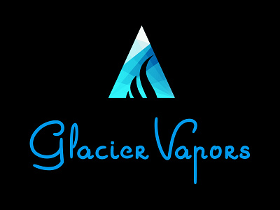 Glacier Vapors Logo cigarette e cigarette logo logo design vapor viper