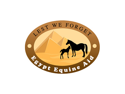 Egypt Equine Aid Logo brand design egypt horse logo ngo