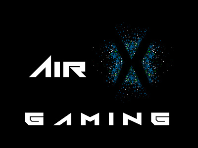 Air Gaming Logo air game app dark design game gaming logo style video game x x game