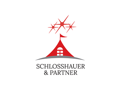 Schlosshauer & Partner Logo camp design gate logo partner red schlosshauer star tent