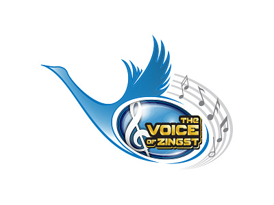 The Voice Of Zingst Logo bird competition duck fly logo music music show sound swan voice