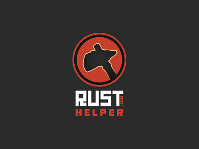 Rust Helpers Logo brand branding games horse icon identity logo minimalism power strength symbol