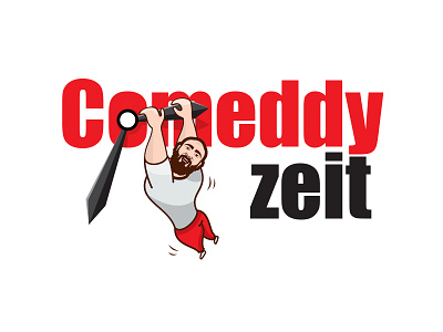 Comeddy Zeit Logo For Edo Rapper caricature cartoon clown comedy comic performer rapper song