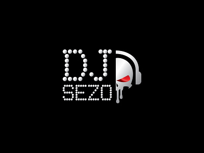 Dj Sezo Logo brand dj icon identity logo minimalism music power song sound strength