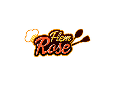 Flem Rose Logo brand fast food hotel identity logo restaurant