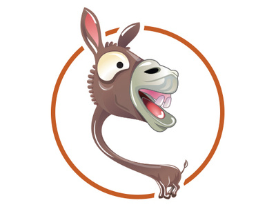Donkey Logo ass design donkey fun fun funny logo mark
