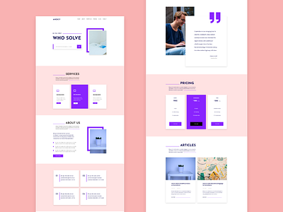 Agency landing page exploration 2